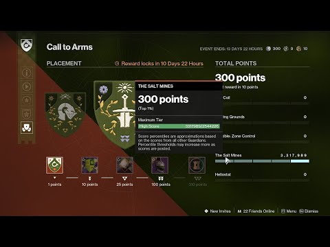 3,317,989 score in Call to Arms Salt Mines | Use This Build to Easily Hit the Highest Possible Score