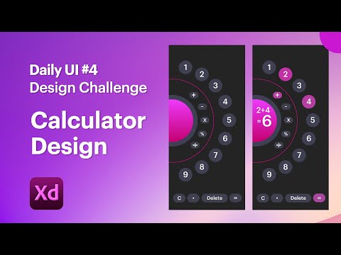 Calculator Design | Daily UI UX  Design Challenge 4