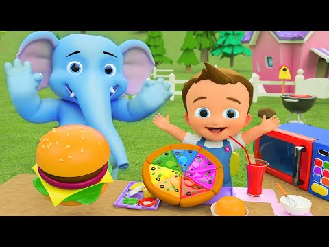 Kids Videos | DIY Making Pizza and Burger | Kids Toddlers Activities | Children Learning Videos
