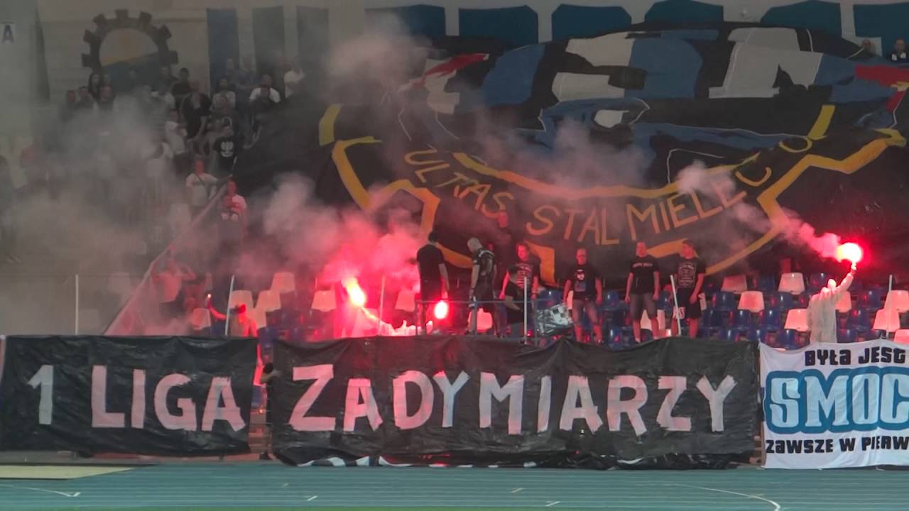 WIDEO: Stal Mielec - Chrobry Głogów [KIBICE, OPRAWA]
