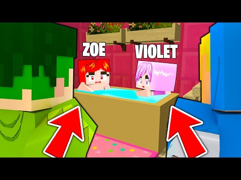 SCOPRO ZOE E VIOLET INSIEME IN BAGNO!! - Minecraft Villa FRZ