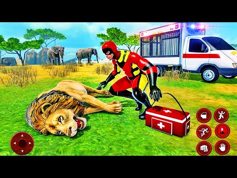 Light Speed Robot Hero Animal Rescue Mission #2 - Emergency Ambulance Van Drive - Android GamePlay