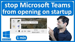 How to stop Microsoft Teams from opening on startup