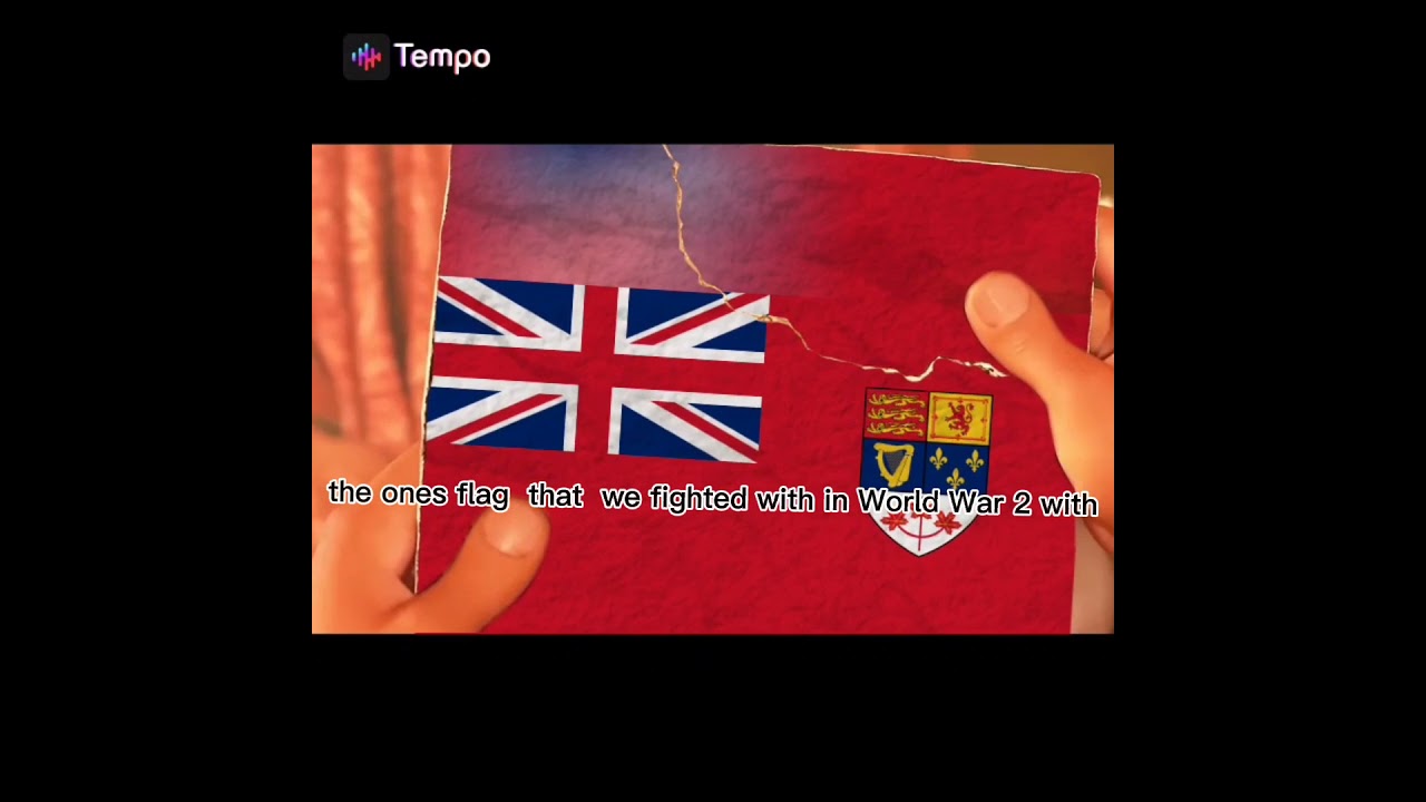 new Canada flag_ WWII old Canada flag