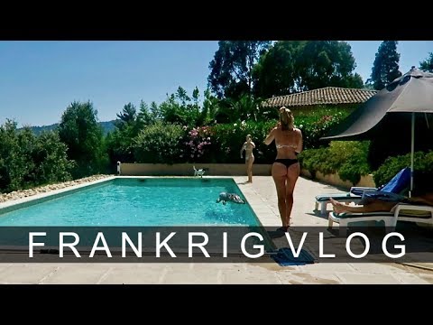 FAMILIEN DAHL PÅ FERIE I FRANKRIG DEL 1 | Turen derned, shopping, pool hygge, natbadning