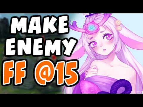 Make the ENEMY FF at 15 MIN with LILLIA MID | 10.16 | Challenger Lillia - League of Legends