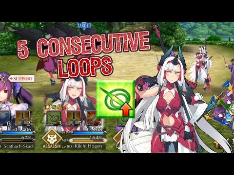 【FGO】 Five consecutive NP loops ft. Kiichi Hogen