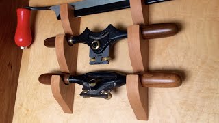 Spokeshave Holder in Hand Tool Cabinet Organizer - Part 8 Cabinetmaking