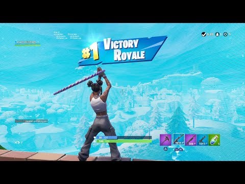 FORTNITE First Win with WHITE "LUXE" SKIN (TIER 100 “24K” OUTFIT) | SEASON 8 BATTLE PASS Showcase Video