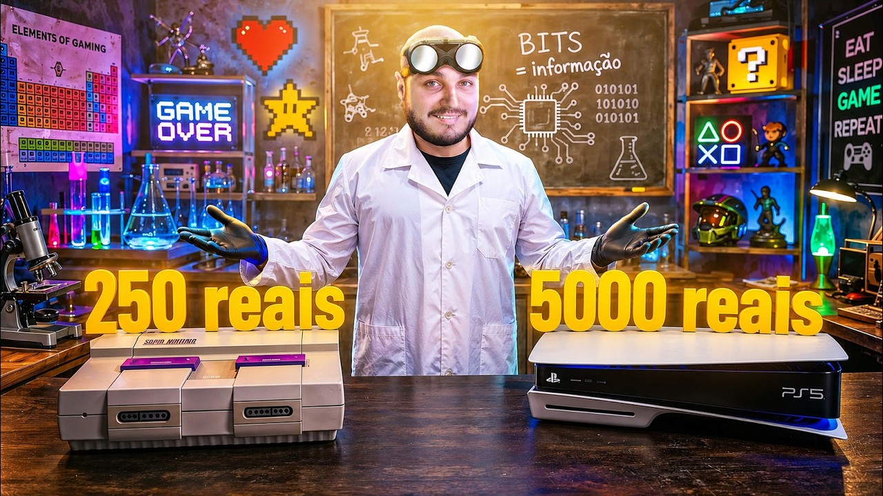 Se um Super Nintendo tem 16 BITS, quantos BITS tem um PS5?