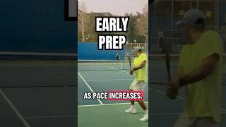 You don’t need a faster swing. You need earlier preparation. #fyp #shorts #tennis