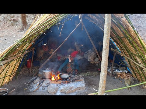 This is Himalayan Life । Nepal ।Ep-214 |organic food sisno and bread (roti) cooking shepherd