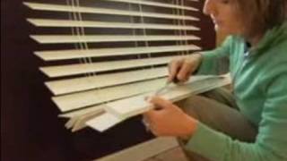 How to Install Faux Wooden Blinds : Adjusting the Length of Your Faux Blinds