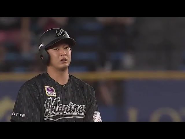 【5回裏】マリーンズ・佐藤 外野の頭を超えるダメ押しのタイムリー2ベース!! 2020/9/3 M-L