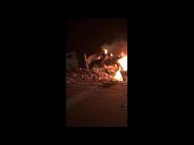 В Татарстане два водителя сгорели в ДТП 