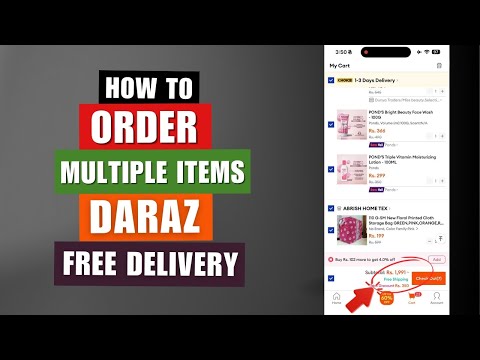 How To Order Multiple Items From Daraz With Free Delivery | Order Multiple Items | Daraz 11.11