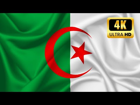 Algeria Flag | Flaf of Algeria | Waving of Flag Algeria (4K UHD)