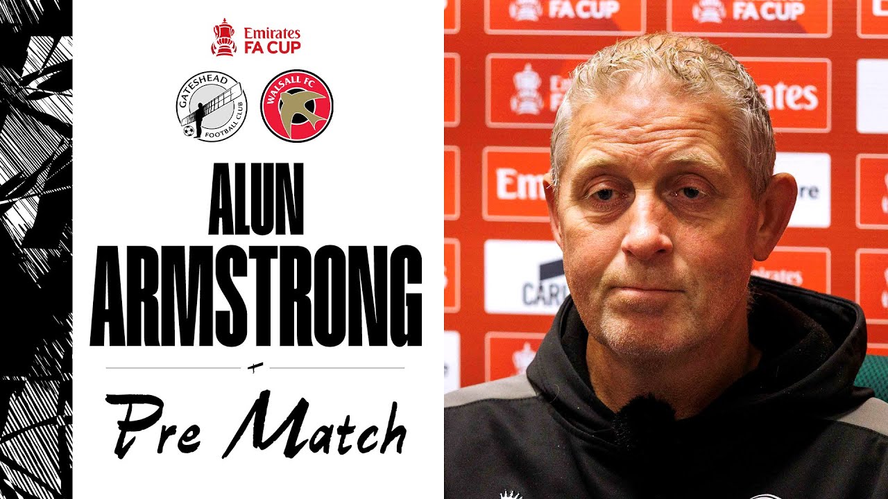 💬 “It’s huge for this club” | Alun Armstrong pre-Walsall (H) | FA CUP PRE-MATCH