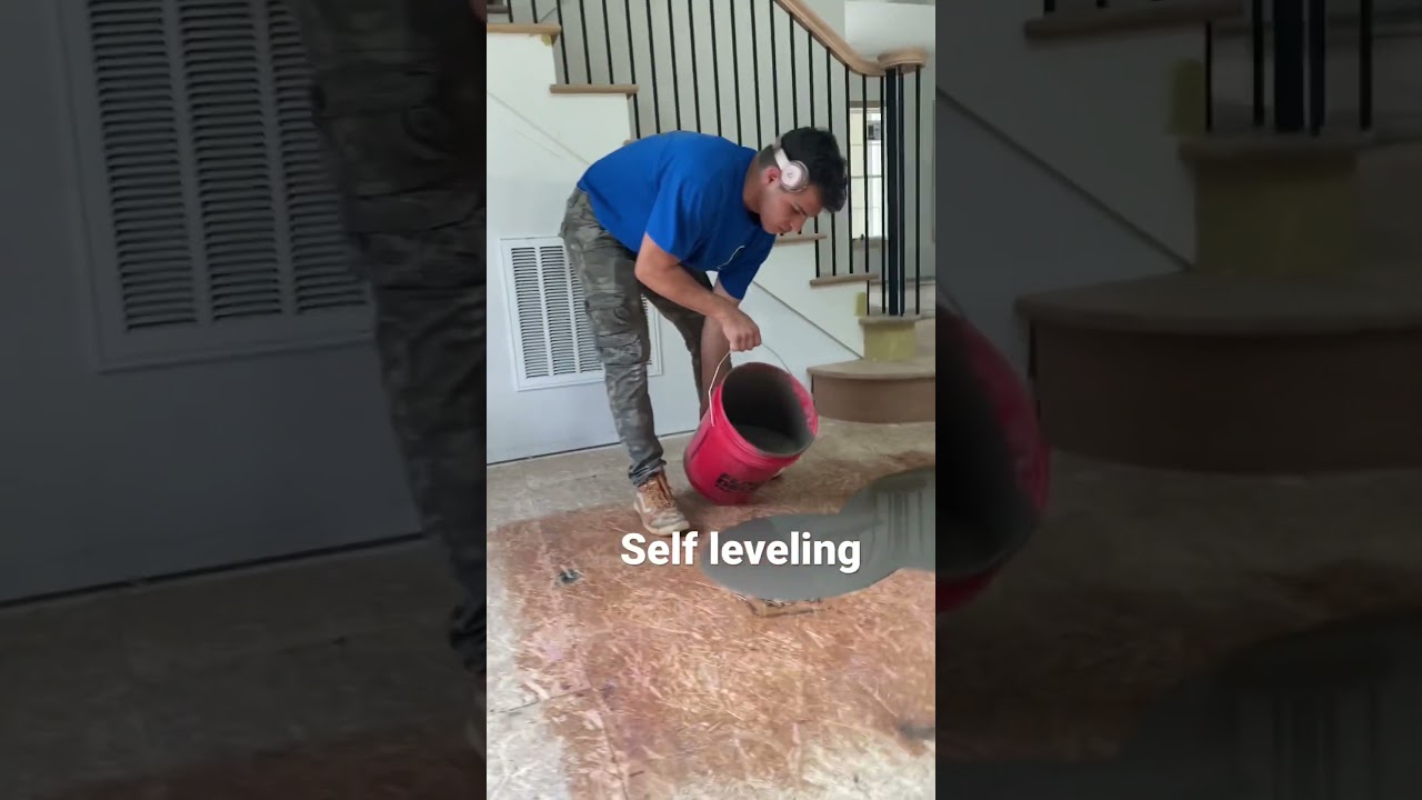 Self leveling flooring