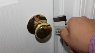 How To Credit Card a Door