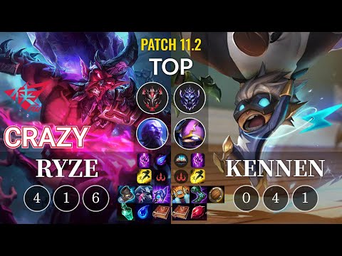 RW Crazy Ryze vs Kennen Top - KR Patch 11.2