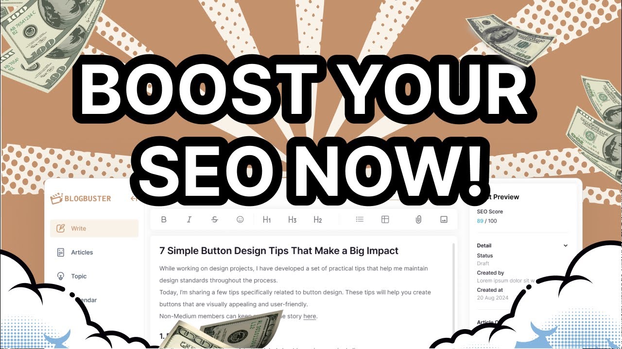 Blogbuster – #1 Copywriter to Automate SEO Blog Creation &amp; Boost Organic Traffic