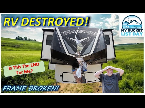 My RV Destroyed Itself!  FRAME BROKEN in 17 places, whats next?  Ep 4.32
