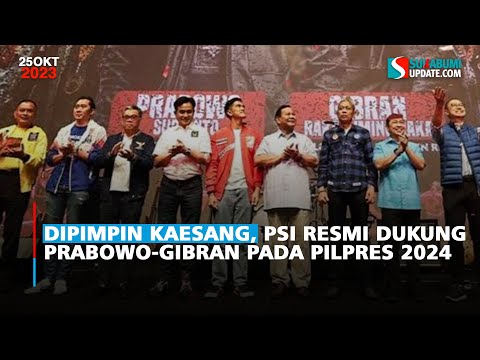 Dipimpin Kaesang, PSI Resmi Dukung Prabowo-Gibran pada Pilpres 2024