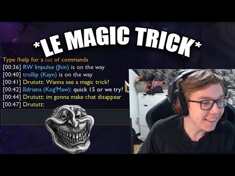 Drututt makes baus chat dissapear