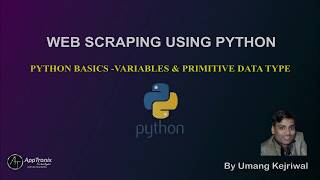 3. Web Scraping Using BeautifulSoup in Python - Python Basics - Variables & Primitive Data Type
