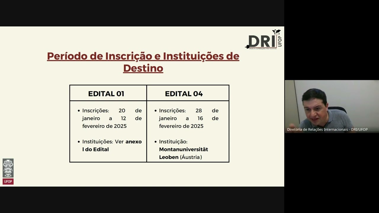 Sessão Informativa - Editais 01, 02 e 04 de 2025