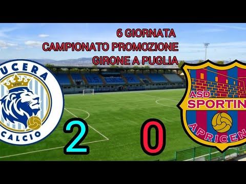 LUCERA SPORTING APRICENA 2-0 REACTION AL COMUNALE - SI TORNA A CASA CON UNA VITTORIA
