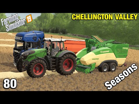 PELLETING THE STRAW Chellington Valley Timelapse - FS19 Ep 80