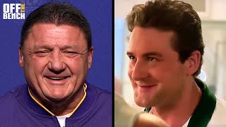What does Ed Orgeron think of NBC’s Young Rock coach Orgeron? video