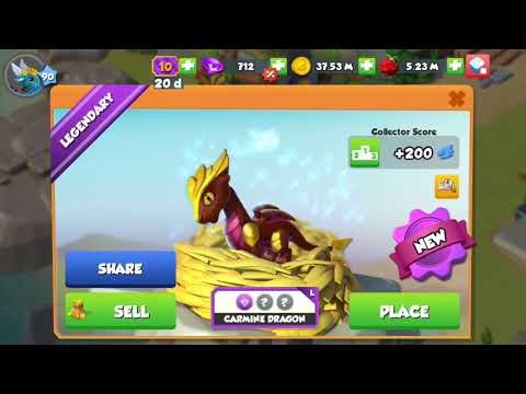 Wow! Hatching THREE LEGENDARY DRAGONS (Murano, Aloe, Carmine) - Dragon Mania Legends