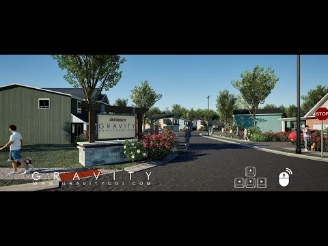 Interactive 3D residential society walkthrough and real estate virtual tour
