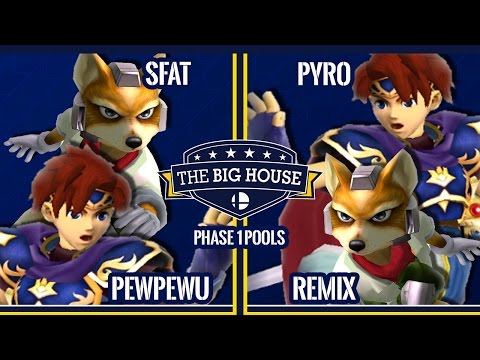 TBH6 SSBM - CLG | SFAT & CLG | PewPewU VS Pyro & Remix - Smash Melee Doubles Pools