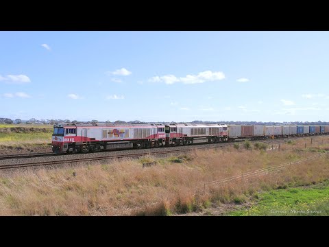 7922V SCT / SBR Dooen To Melbourne Container Train CSR012 & CSR009  (10/10/2023) - PoathTV Railways