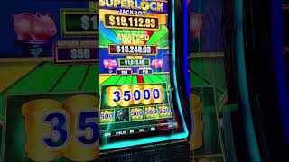 BIG WIN on SUPERLOCK JACKPOT PIGGY BANKIN’ Slot Machine!! MAX BET SUPERLOCK Bonus!!