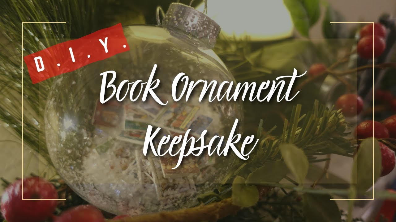 D.I.Y. ORNAMENT KEEPSAKE🎄CUTE BOOK ORNAMENT
