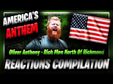 Compilation of Couples Reacting to  #1 song in America! Oliver Anthony - Rich Men North Of Richmond