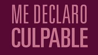 Me declaro culpable.