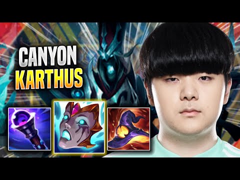 CANYON DOMINATING KARTHUS WITH NEW BUFFS! - DK Canyon Plays Karthus JUNGLE vs Hecarim!