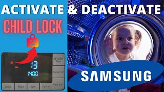 How to: Activate & Deactivate Samsung Washing Machine Child lock Ecobubble
