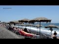 Santorin | La plage de Kamari