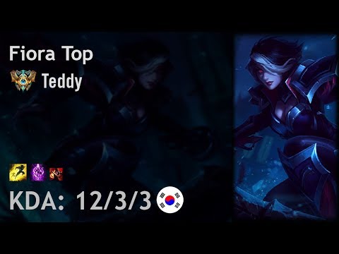 Fiora Top vs Kennen - Teddy - KR Challenger Patch 7.16