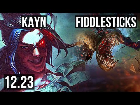 KAYN vs FIDDLE (JNG) | 15/1/5, 67% winrate, Legendary | KR Diamond | 12.23
