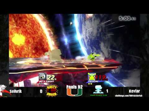 UM Sm4sh Tourney - Seibrik (Metaknight) vs Kevlar (Pikachu) ~Pools R2