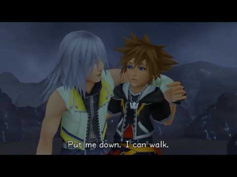 KH2 Cutscene - 124 Alone in the Dark with Aqua's Theme