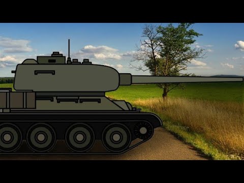 tank T34-85 animasion